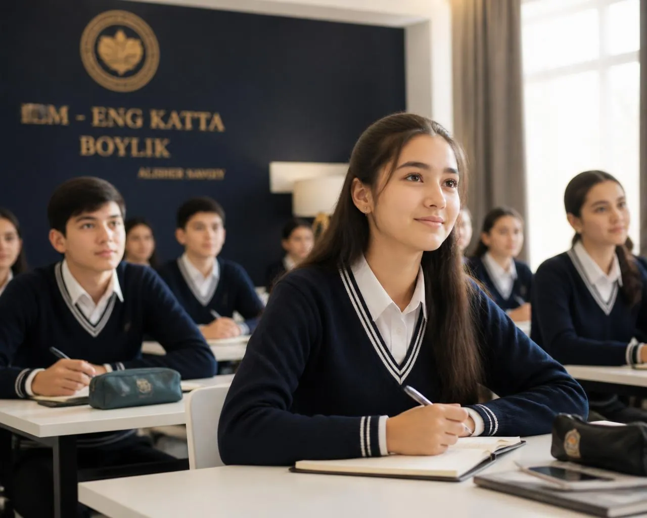 Akhmad Academy o'quvchilari darsda